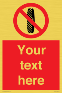 Custom Do Not Change Grinding Wheel Sign